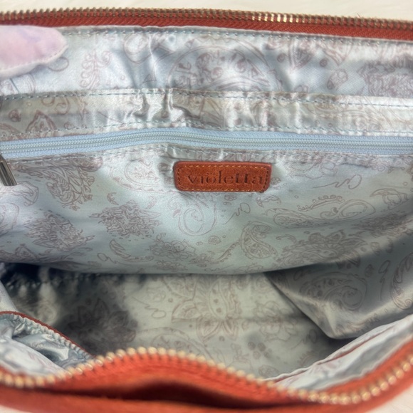 Women's Violetta Genuine Suede Messenger Bag Handbag Purse 13.5"x9"x4.5" Camel - Picture 14 of 16